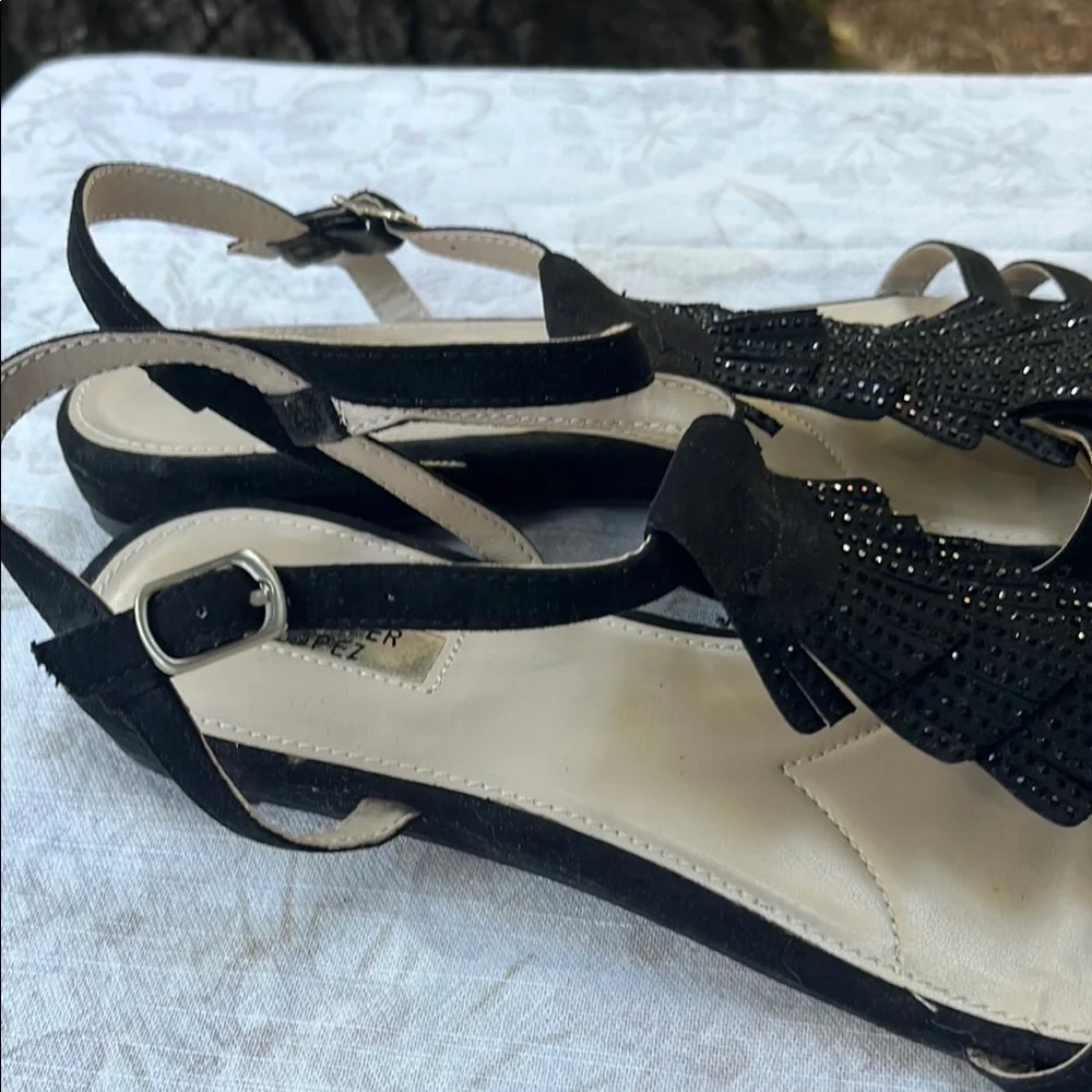 Jennifer Lopez Black Strappy Sandals - Picture 6 of 11